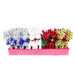 X-Mas Ornament Tinsel Deer 6in Asst Clrs-wholesale