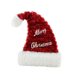 X-Mas Decor Tinsel Hat 11in-wholesale