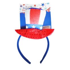 ***Stars & Stripes Felt Headband 1pc-wholesale