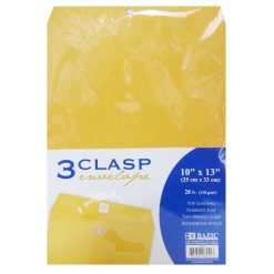 Clasp Envelopes 3ct 10X13 Yellow-wholesale