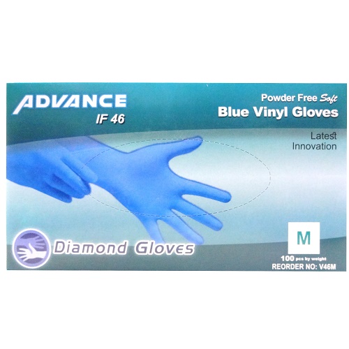 Gloves Vinyl Blue Md 100ct Powder Free-wholesale Gloves Vinyl Blue Md 100ct Powder Free-wholesale