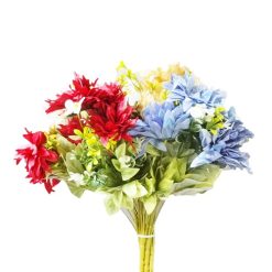 Chrysanthemum Bouquet 9 Heads Asst Clrs-wholesale