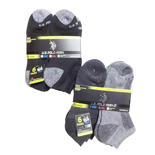 Mens Low Cut Socks 6pk 6-12 Black-wholesale Mens Low Cut Socks 6pk 6-12 Black-wholesale