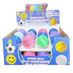 Toy Bouncy Ball 2in Baseball Design Asst-wholesale