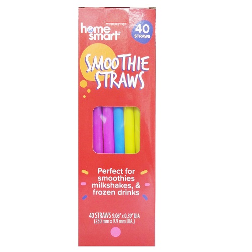 Home Smart Smoothie Straws 40ct Box-wholesale