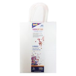Paper Gift Bags 3pc White-wholesale