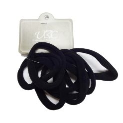 Hair Elastic Tie 8pc Black-wholesale