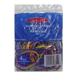 Rubber Bands 4oz Asst Colors-wholesale