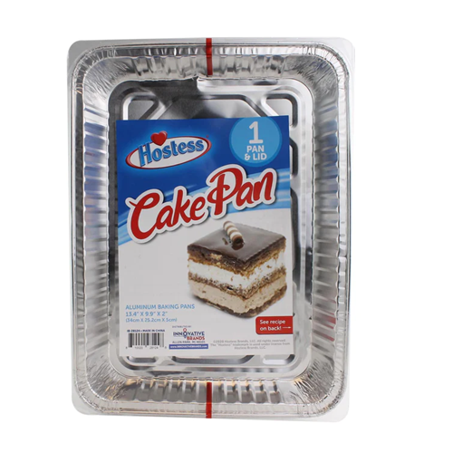 Hostess Aluminum Cake Pan W-Lid 1pk-wholesale