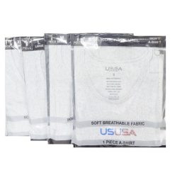 USUSA Mens A-Shirt Grey Asst Size-wholesale