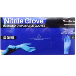 Nitrile Disp Gloves Lg 100ct Powder Free-wholesale