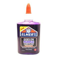 Elmers Purple Glue 4oz Dries Clear-wholesale