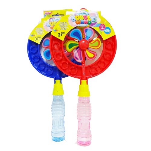Toy Pinwheel Bubbles Wand Asst Clrs-wholesale