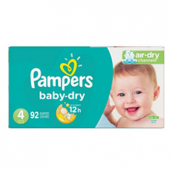 Pampers Diapers #4 92ct Baby-Dry-wholesale