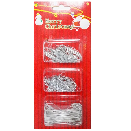 X-Mas Ornament Hooks Silver-wholesale X-Mas Ornament Hooks Silver-wholesale