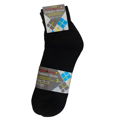Diabetic Ankle Socks 10-13 Black-wholesale Diabetic Ankle Socks 10-13 Black-wholesale