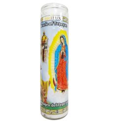 Candle 8in Milagro Del Tepeyac White-wholesale