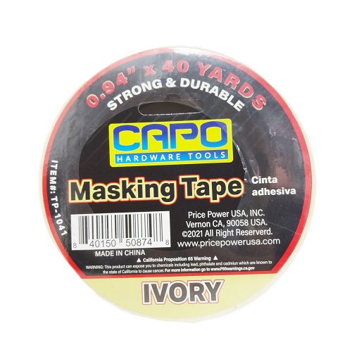 Capo Masking Tape 0.94X40yrds Ivory-wholesale