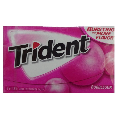 Trident Gum 14ct Bubble Gum-wholesale Trident Gum 14ct Bubble Gum-wholesale