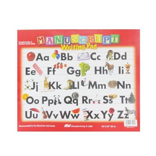 Manuscript Writing Pad 25ct 10X12-wholesale Manuscript Writing Pad 25ct 10X12-wholesale