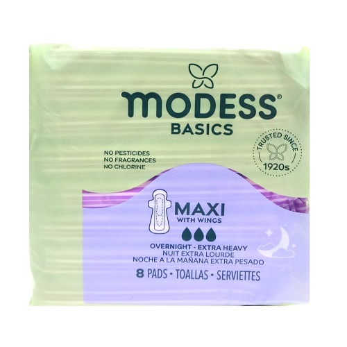 Modess Maxi Pads 8ct Overnight-wholesale
