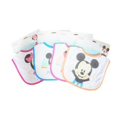 Baby Bibs Mickey Asst Clrs-wholesale