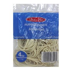 Rubber Bands 4oz Asst Natural-wholesale