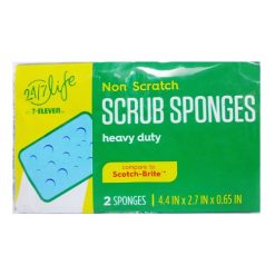 Scrub Sponges 2pk Blue-wholesale