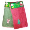 X-Mas Wash Cloths 2pk 12X12 Asst Clrs-wholesale X-Mas Wash Cloths 2pk 12X12 Asst Clrs-wholesale