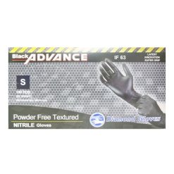 Advance Disposable Gloves Blck 100ct Sm-wholesale