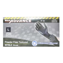 Advance Disposable Gloves Blck 100ct Lg-wholesale
