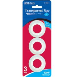 Transparent Refill Tape 3pk-wholesale