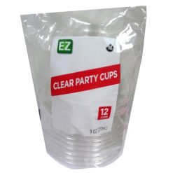 EZ Party Cups 9oz 12ct Clear-wholesale