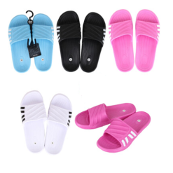 Ladies Sandals Stripes Asst Clrs-wholesale