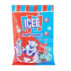 Icee Fruit Sours Candy 4oz Cherry & Blue-wholesale