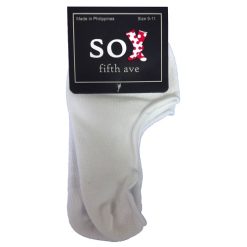 Foot Liner Socks White 9-11-wholesale