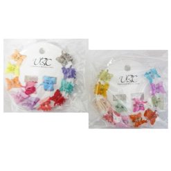 Hair Clips Mini Butterfly 12pc Asst-wholesale