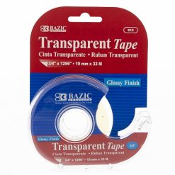 Transparent Tape W-Dispenser ¾in-wholesale