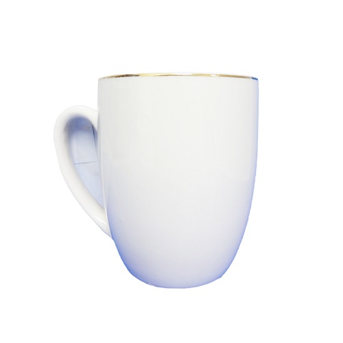 Coffee Mug 14oz White GOLD RIM-wholesale Coffee Mug 14oz White GOLD RIM-wholesale