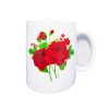 Coffee Mug 11oz W-Red Rose-wholesale Coffee Mug 11oz W-Red Rose-wholesale