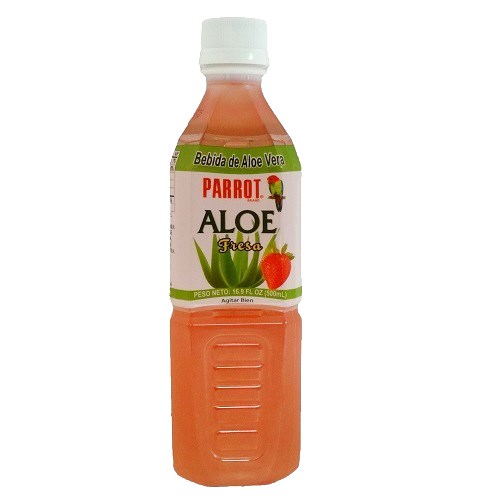 Parrot Aloe Drink Strawberry 16.9oz-wholesale Parrot Aloe Drink Strawberry 16.9oz-wholesale