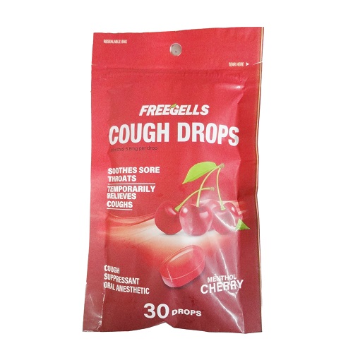 Freegells Cough Drops 30ct Cherry-wholesale Freegells Cough Drops 30ct Cherry-wholesale