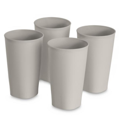 Sterilite Tumblers 4pc 20oz Gray-wholesale