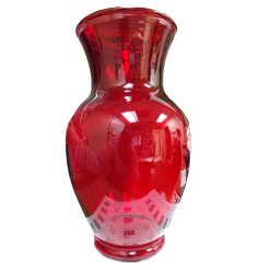 Vase Glass Ginger Red 11in-wholesale