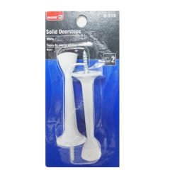 Bulldog Door Stop Solid 2pk White-wholesale