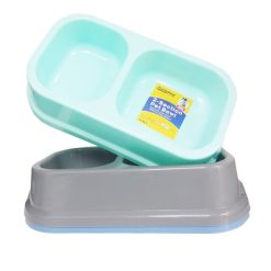 Pet Bowl 2 Sections Asst Clrs-wholesale