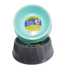 Pet Bowl 8in Asst Clrs-wholesale