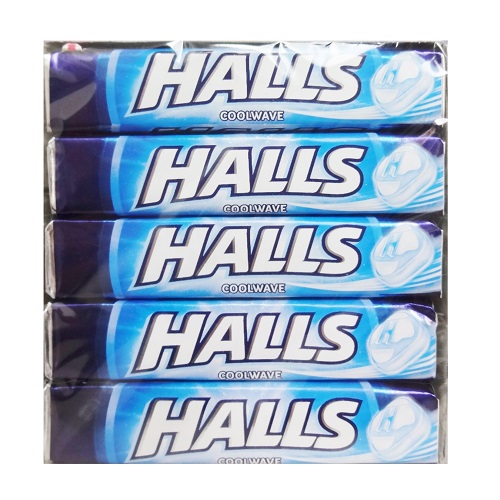 Halls Cough Drops 10ct Cool Wave-wholesale