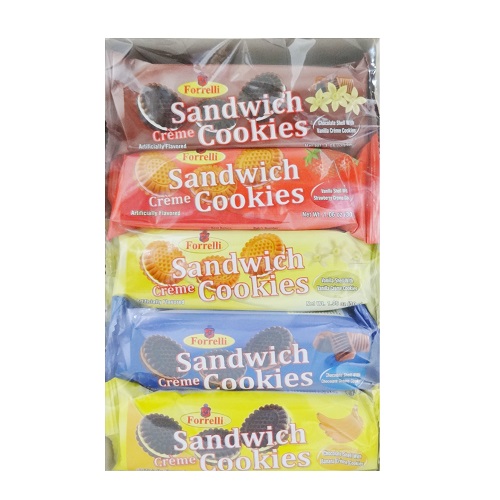 Forrelli Sandwich Cookies 1.06oz Asst-wholesale Forrelli Sandwich Cookies 1.06oz Asst-wholesale