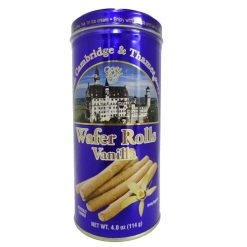 C & T Wafer Rolls Vanilla  4oz Tin Can-wholesale